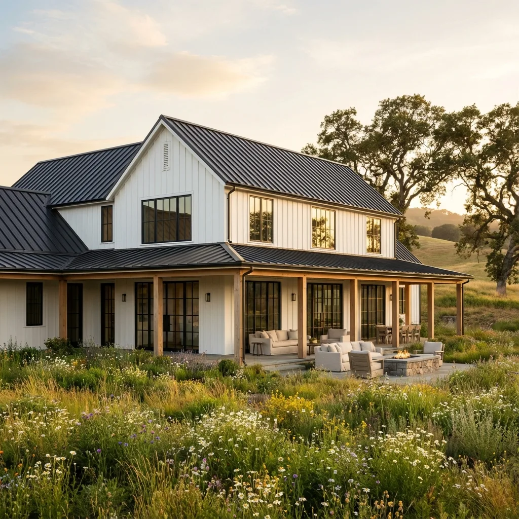The Milton Farmhouse front exterior