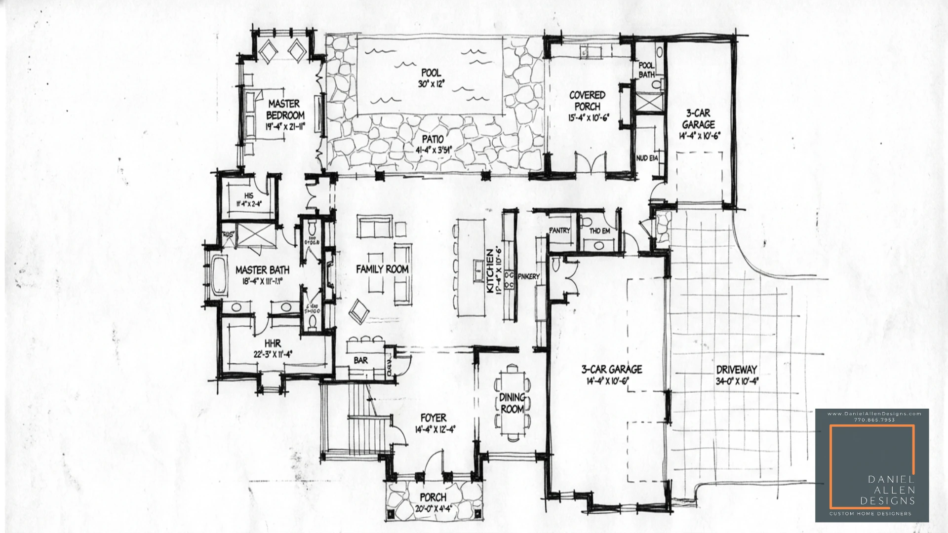 The Main Level Layout for The Buckhead