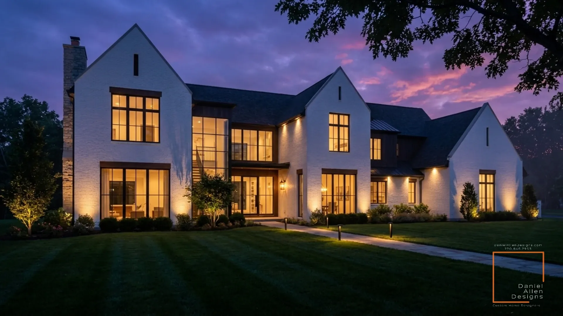 The Milton Plan — classic modern farmhouse home designed by Daniel Allen Designs