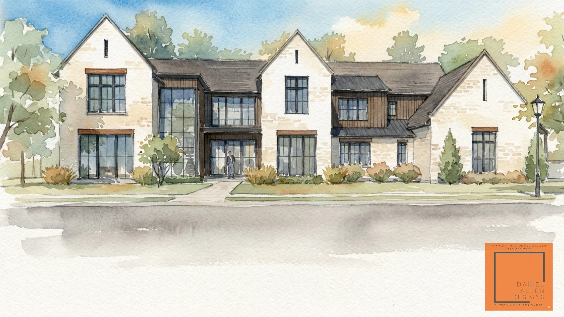 The Milton Plan — Modern transitional home design